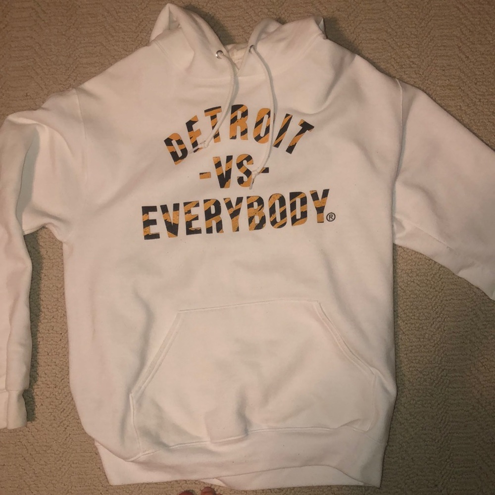 LIMITED EDITION: White Detroit-vs-Everybody Hoodie